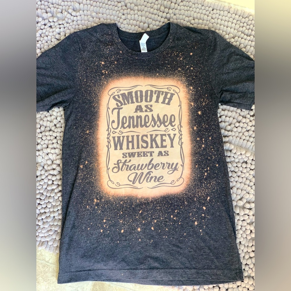 Women’s Chris Stapleton t shirt bleach stain Tennessee whiskey
